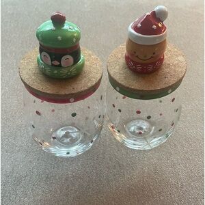 Temptations holiday wine glasses